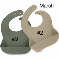 Keababies 1pc Silicone Bib - Marsh