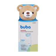 Buba Teddy Bear With Pacifier Holder Blanket- Blue