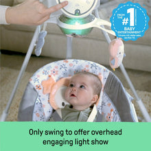 Cargar imagen en el visor de la galería, Ingenuity InLighten Soothing Swing - Nally the Owl (with music)
