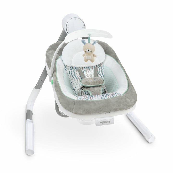 Ingenuity AnyWay Sway Multi-Direction Portable Baby Swing - Spruce (with music)