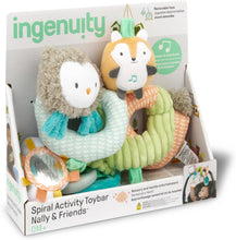 Load image into Gallery viewer, Ingenuity Nally &amp; Friends Spiral Activity Toy Bar
