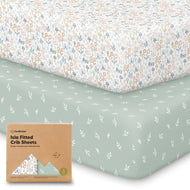 Keababies 2pk Isla Fitted Crib Sheets - Prairie