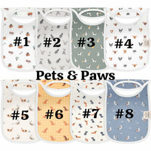 Load image into Gallery viewer, Keababies 1pc Hallo Drool Bibs (Pets &amp; Paws)
