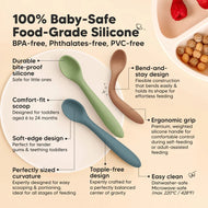 Keababies 3pk Prep Baby Spoons - Desert