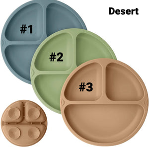 Keababies 1-piece Prep Silicone Suction Plate - Desert