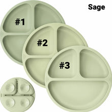 Cargar imagen en el visor de la galería, Keababies 1-piece Prep Silicone Suction Plate - Sage
