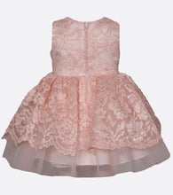Load image into Gallery viewer, Bonnie Jean Toddler Girl Pink Lace Dress
