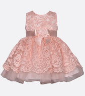 Vestido de renda rosa menina Bonnie Jean infantil