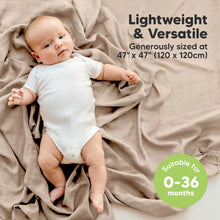 Load image into Gallery viewer, Keababies 4-Pack Lumi Muslin Swaddle Blankets
