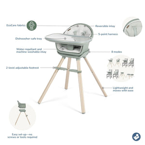 Maxi-Cosi Moa 8-in-1 High Chair - Classic Green (US)