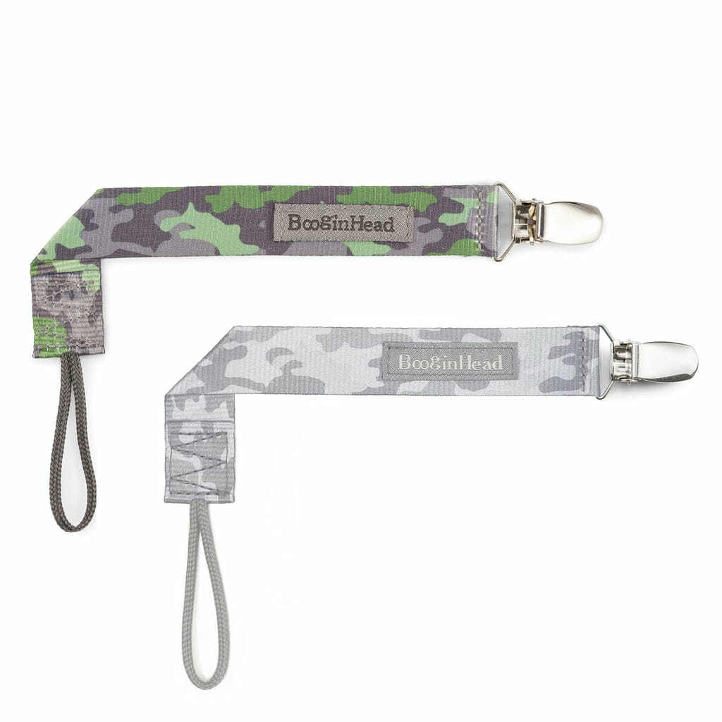 BooginHead - PaciGrip Classic - 2pk - Grey Camo