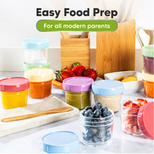 Load image into Gallery viewer, Keababies Prep Jars - Baby Glass Food Containers
