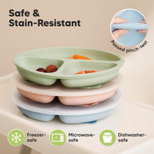 Load image into Gallery viewer, Keababies 1pc Prep Silicone Suction Plate WITH LID - Mellow
