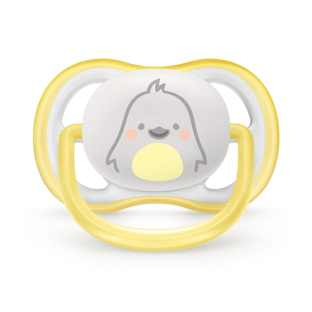 Avent Single Neutral Ultra Air Pacifier (0-6M | White Penguin)