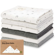 Keababies 6pk Shea Burp Cloths - Neutrals