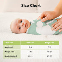 Load image into Gallery viewer, Keababies 3-Pack Soothe Zippy Swaddle Wraps - Sage - Large
