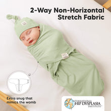 Load image into Gallery viewer, Keababies 1pc Soothe Swaddle Wrap with Knot Hat - Fleur (0-3M)
