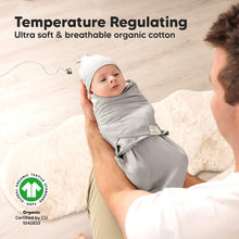 Load image into Gallery viewer, Keababies 1pc Soothe Swaddle Wrap with Knot Hat - Sage (0-3M)
