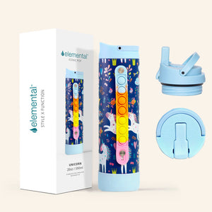 Elemental Iconic 591ml Bottle with Sport cap - Unicorn