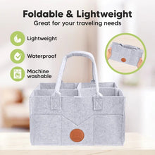 Load image into Gallery viewer, Keababies Original 2.0 Diaper Caddy - Classic Grey
