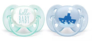 Avent 2-Pack Boys Ultra Soft Pacifiers (0-6M | Hello Baby/Boat)