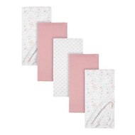 Gerber 5pc Receiving Blankets - Pink Animals Print