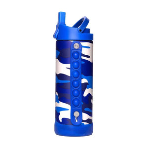 Elemental Iconic Pop Fidget 414ml Bottle with Sport cap- Blue Camo