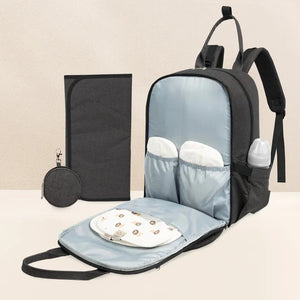 KeaBabies Rove Diaper Backpack - Charcoal
