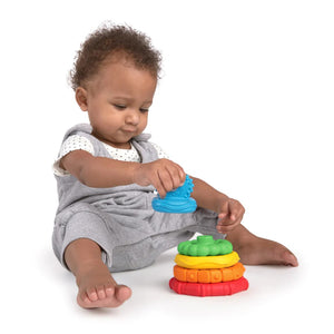 Baby Einstein - Stack and Teethe Multi-Textured Teether Toy