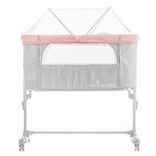 Carregar imagem no visualizador da galeria, Premium Baby Cuna Colecho Mix+ (Co-sleeping Baby Crib) - Pink/ Grey
