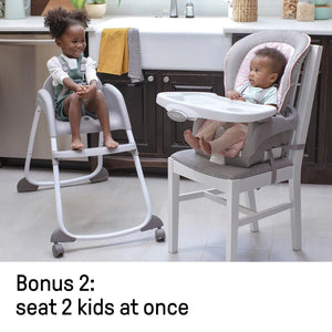 Ingenuity Trio 3-in-1 High Chair, Toddler Chair, Booster - Flora the Unicorn