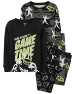 Carter's 4pc Kid Boy Game Time Pajama Sleepwear Set