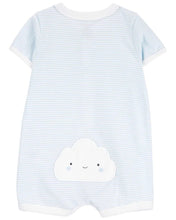 Load image into Gallery viewer, Carter&#39;s Baby Boy Light Blue Cloud Snap-Up Romper
