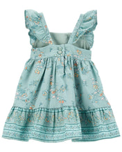Afbeelding in Gallery-weergave laden, OshKosh Baby Girl Floral Print Ruffle Dress
