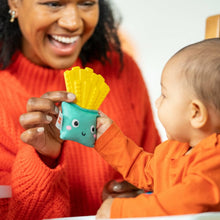 Load image into Gallery viewer, Bright Starts Side of Smiles French Fry Crinkle Teether for Infant
