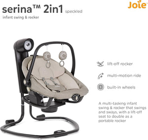 Joie Serina 2-in-1 Baby Swing & Rocker - Speckled