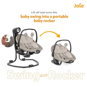 Joie Serina 2-in-1 Baby Swing & Rocker - Speckled