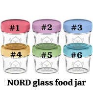 Keababies SINGLE Prep Jar - 1pc Baby Glass Food Container (NORD)