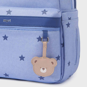 Mayoral 2pc Blue Stars Backpack Diaper Bag & Changing Pad