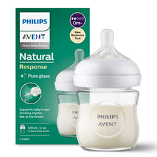 Load image into Gallery viewer, Philips Avent Single GLASS Natural Response Feeding Bottles
