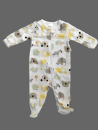 Gerber Baby Neutral Animals Zip-Up Footie Coverall Sleepwear