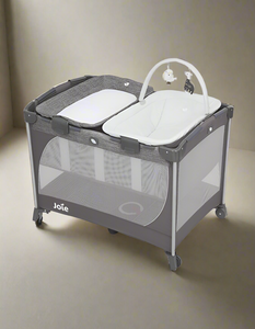 Joie Commuter Change Snooze Linen Gray – Cute as a Button