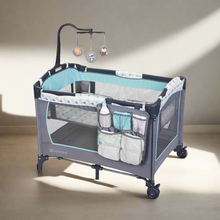 Cargar imagen en el visor de la galería, Baby Trend EZ Rest Playard - Leaf Geo
