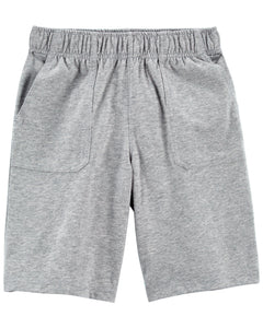 OshKosh Kid Boy Grey Pull On Soft Shorts