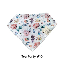 Cargar imagen en el visor de la galería, Keababies Bandana Bibs - Tea Party (1-piece)
