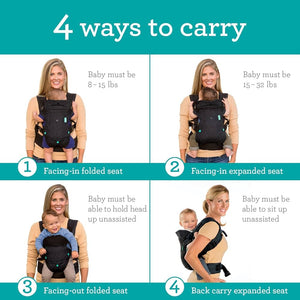 Infantino Flip 4-in-1 Convertible Carrier & Crossbody Diaper Bag Set