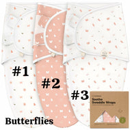 Keababies 1pc Soothe Swaddle Wraps - Butterflies (0-3M)