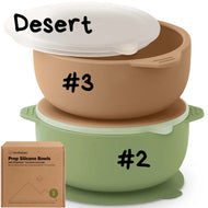 Keababies 1pc Prep Silicone Suction Bowl (Desert)