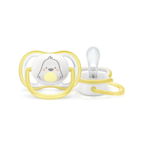 Avent Single Neutral Ultra Air Pacifier (0-6M | White Penguin)