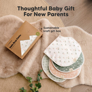 Keababies 1pc Hallo Burp Cloths (Fleur)